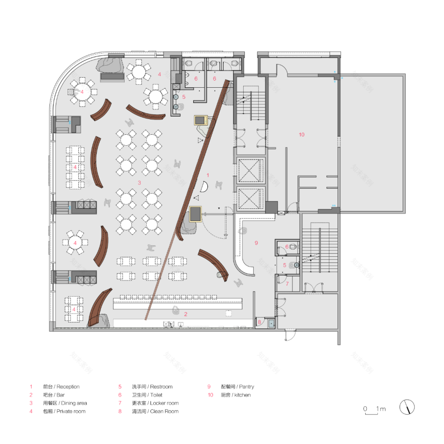 漫游沙丘品餐厅丨中国汕头丨质感建筑设计-42