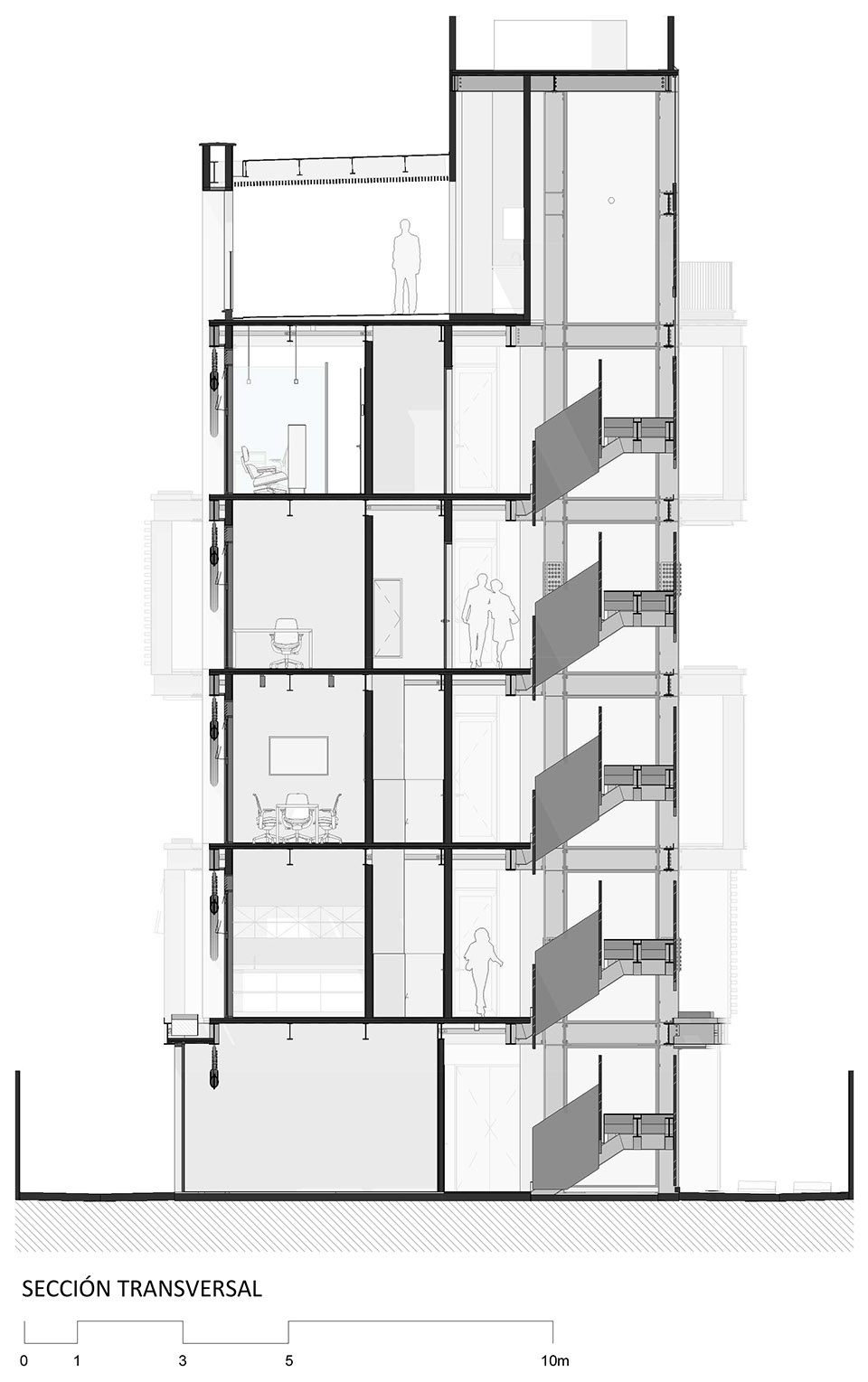 哥伦比亚麦德林 GP 大楼，交叠体量打造内部花园-70