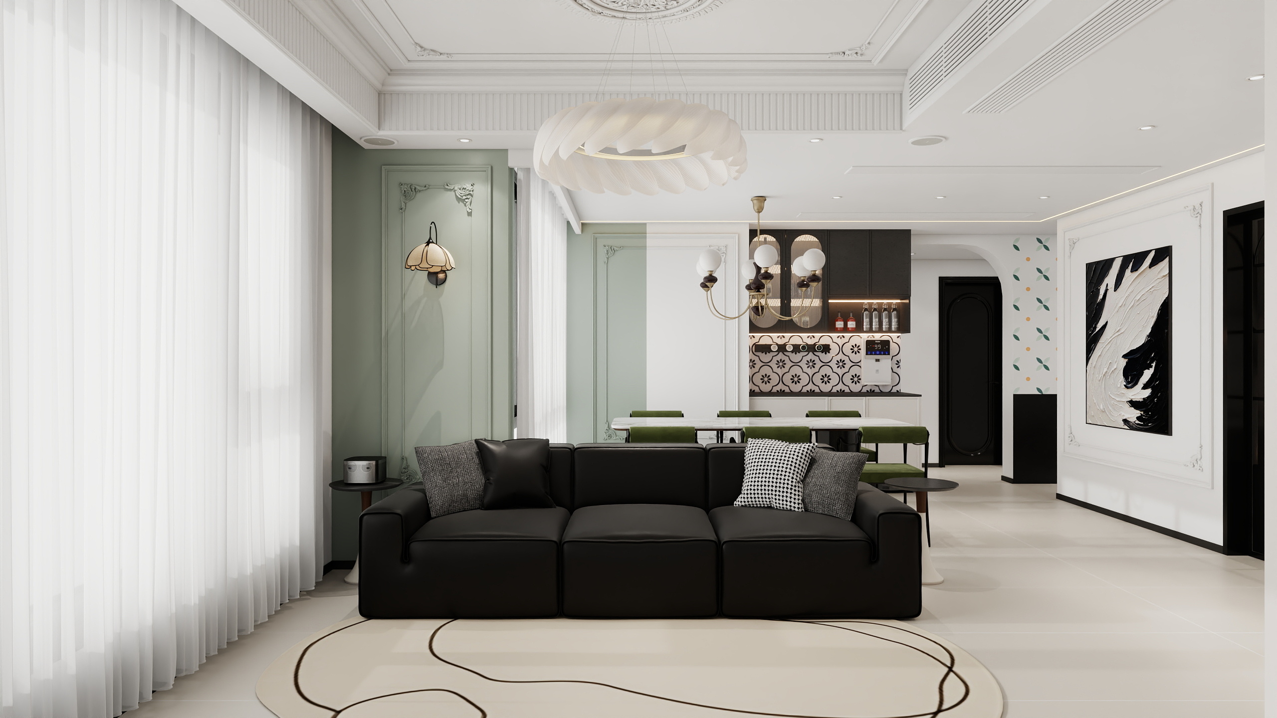 四川成都澳洲湾（225平方简约法式四居室）-1