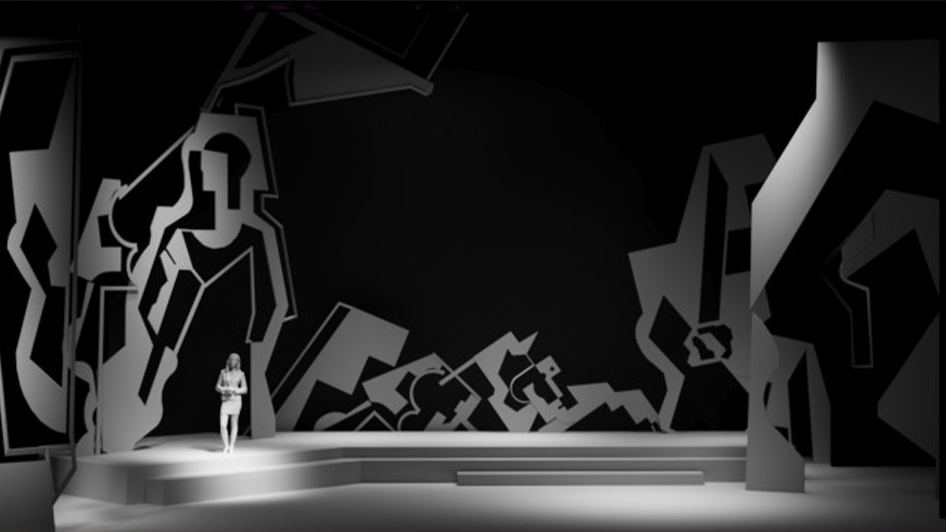 一场关于艺术的戏剧表演舞台设计-7