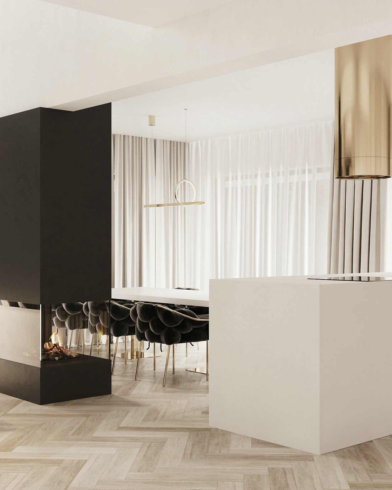 白色系+金属室内设计-3