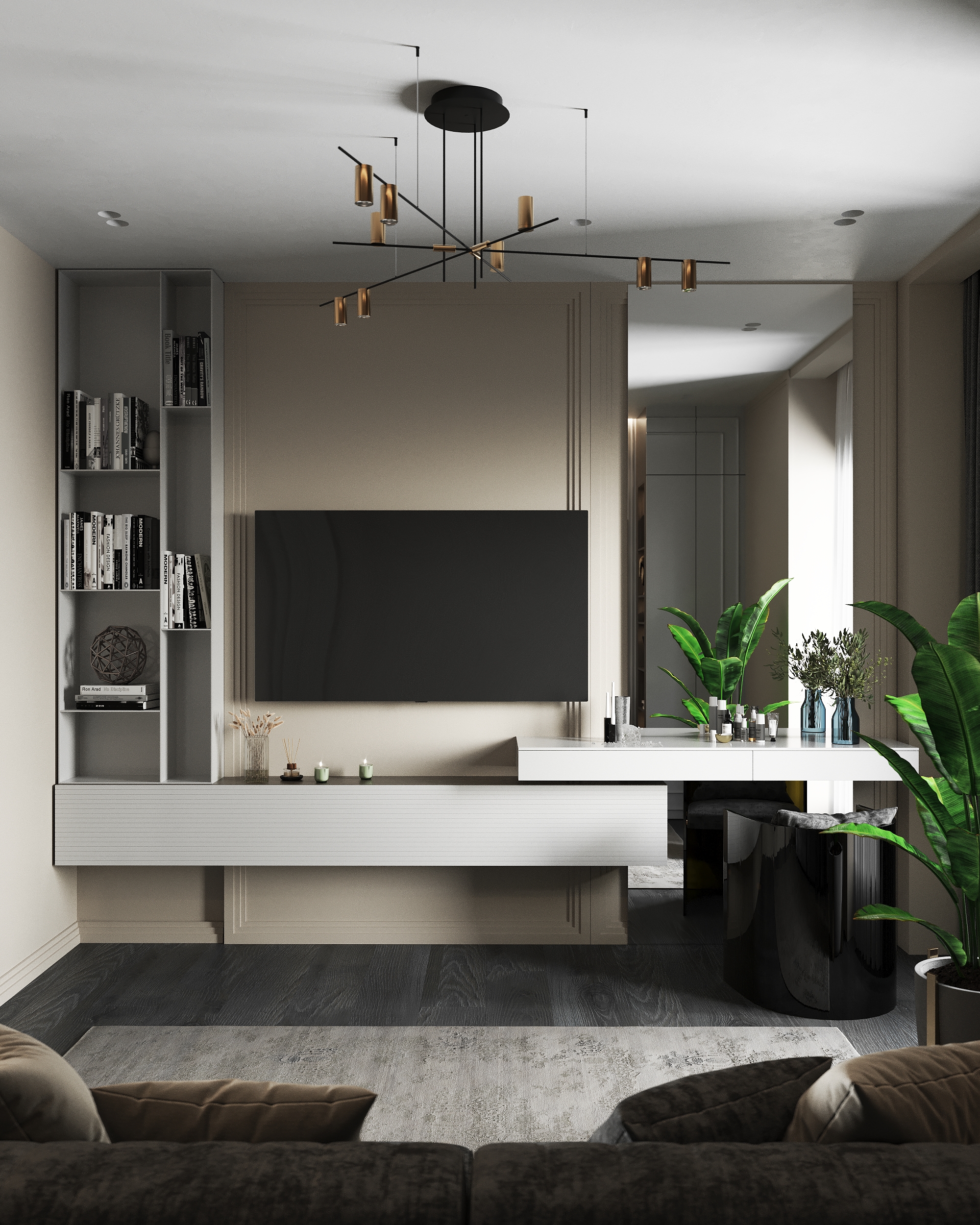 海蓝宝石公寓（因flat常见有公寓之意，结合AQUAMARINE（海蓝宝石）推测可能是公寓名称，具体需结合实际语境） 丨safonovinterior-34