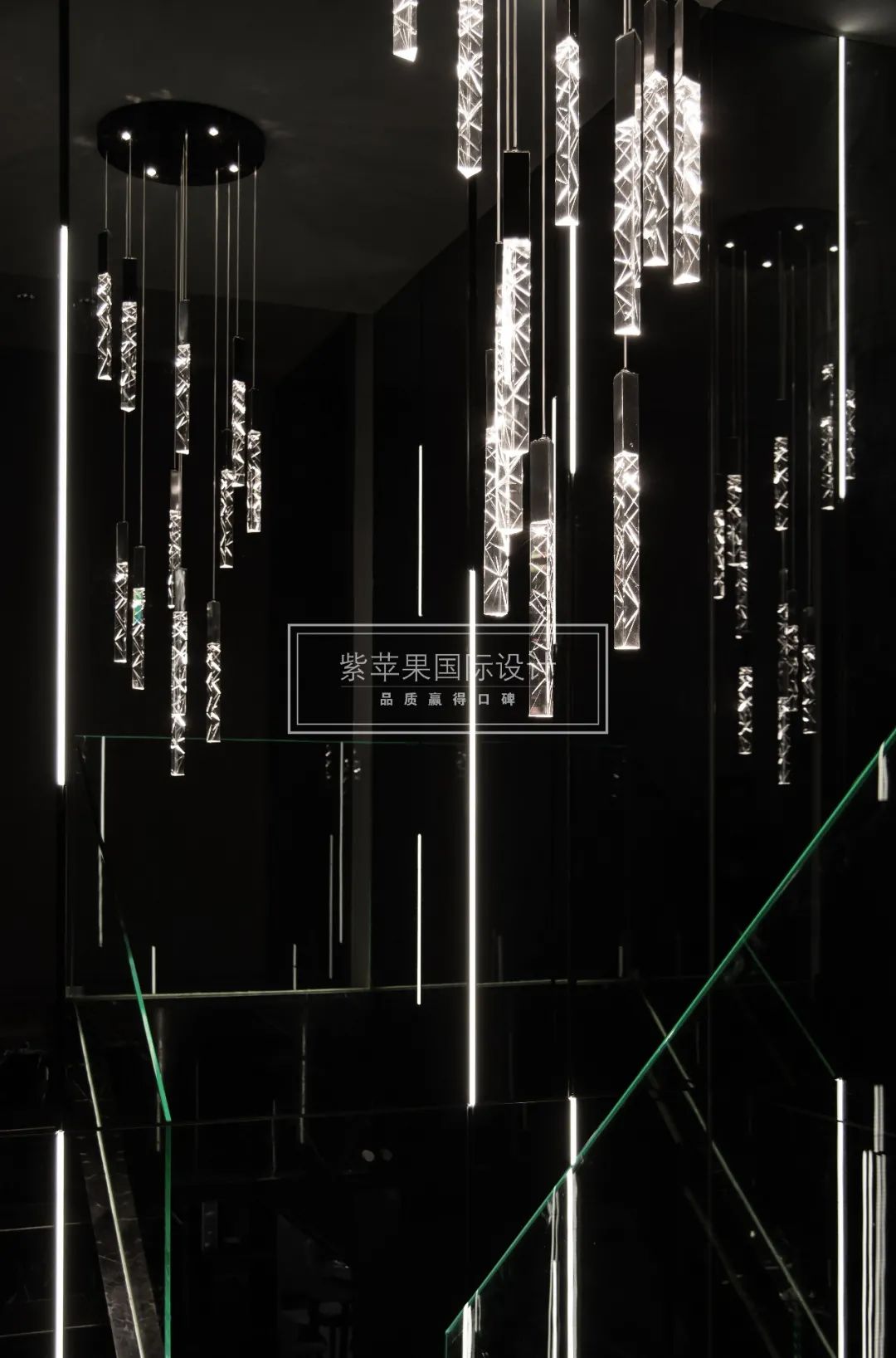 酒店式居家体验,170㎡现代风高级黑质感空间-36