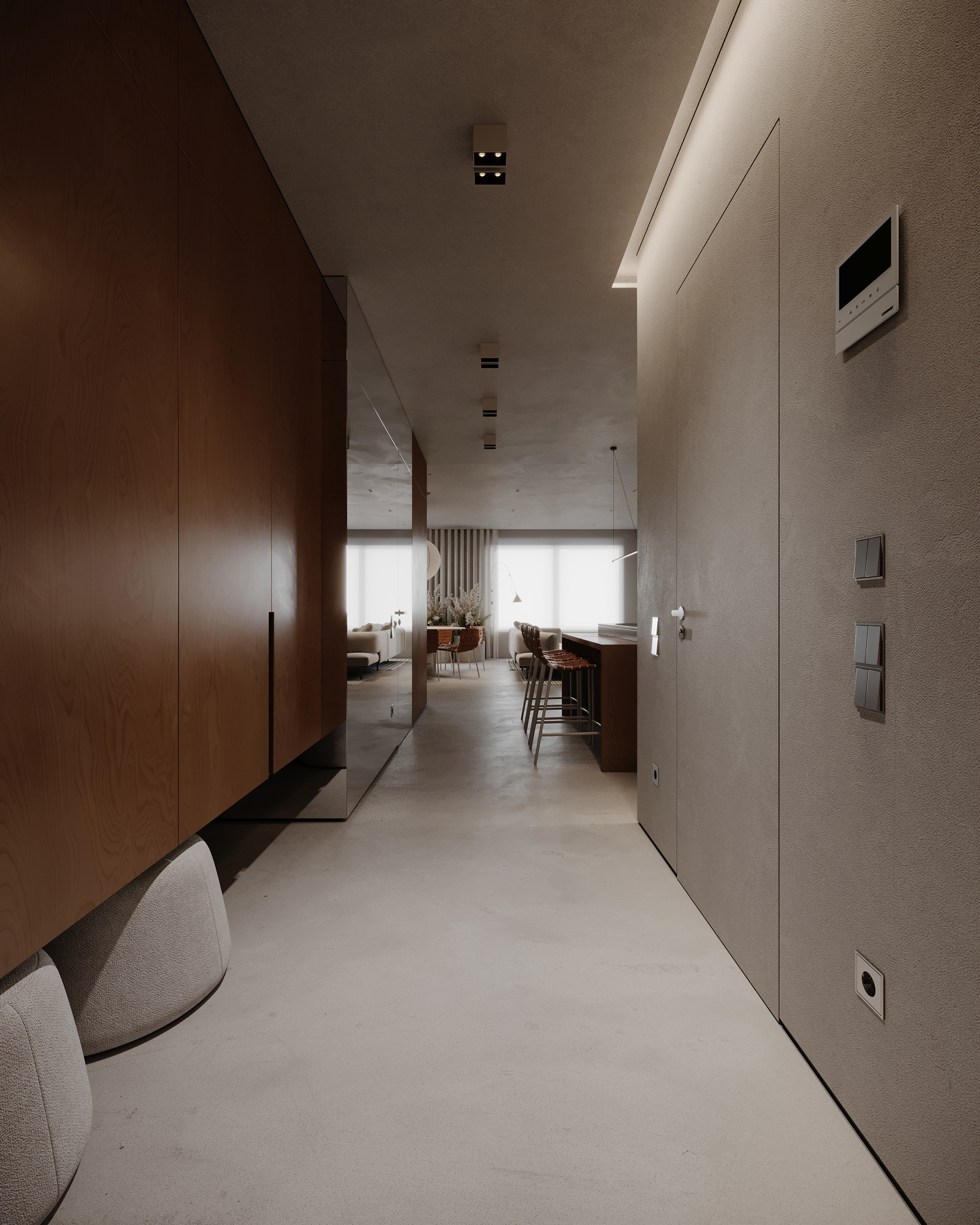 客厅设计与可视化丨乌克兰丨Roman Palaida-5