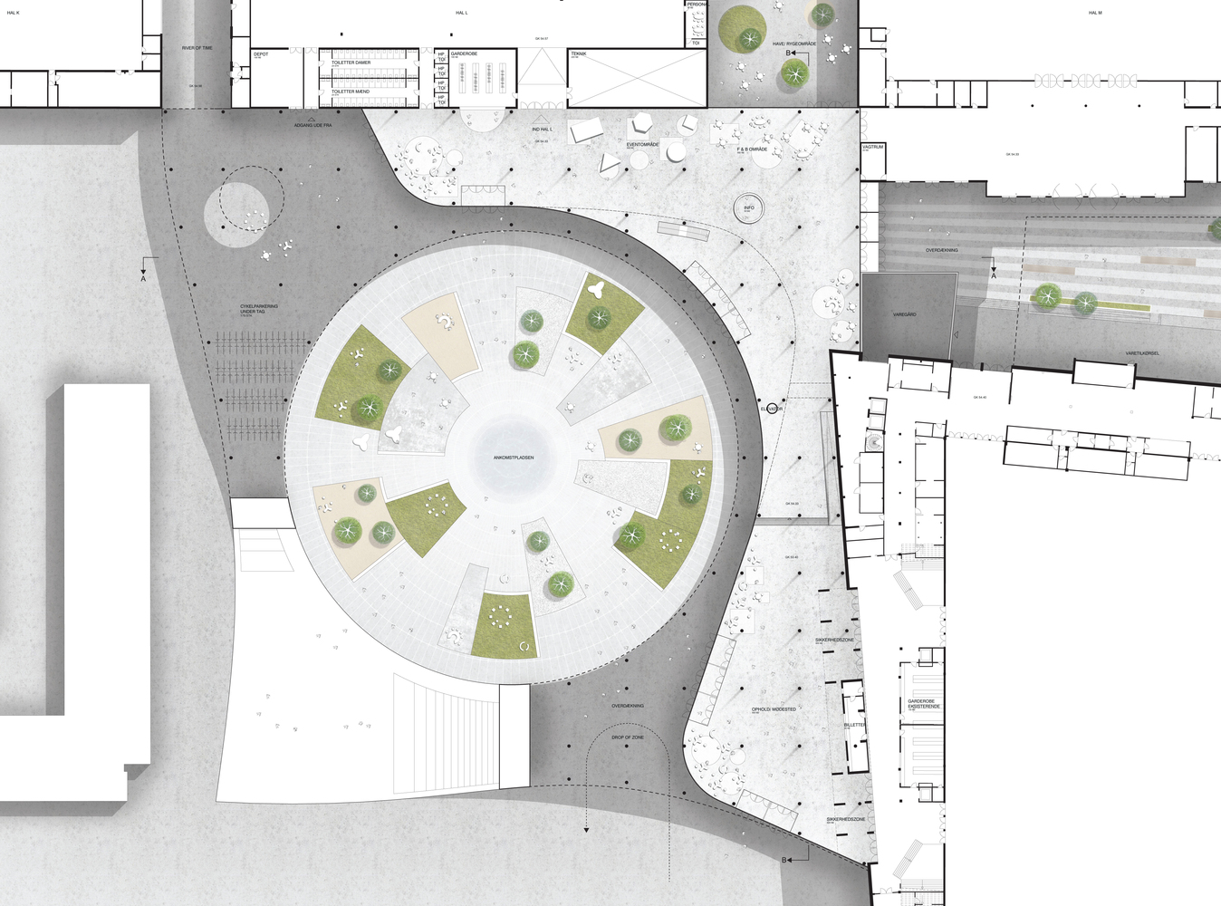 丹麦最大展览中心设计亮相,绿色景观与活动广场相映成趣-60