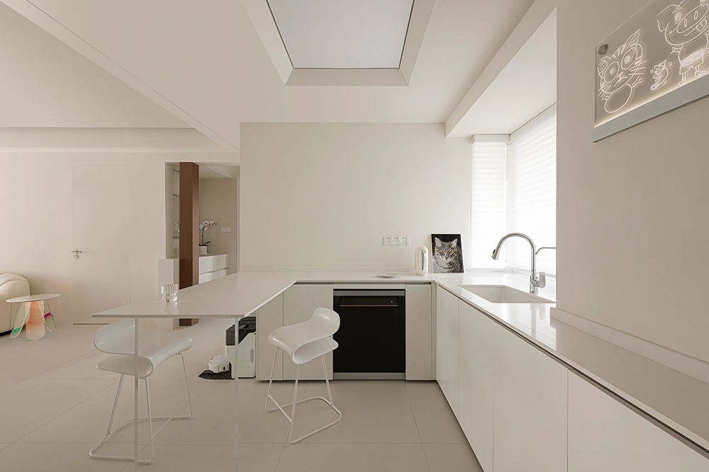 极简奶油风,多巴胺配色,治愈系的家丨無一內建筑设计,成都宏福樘设计-46