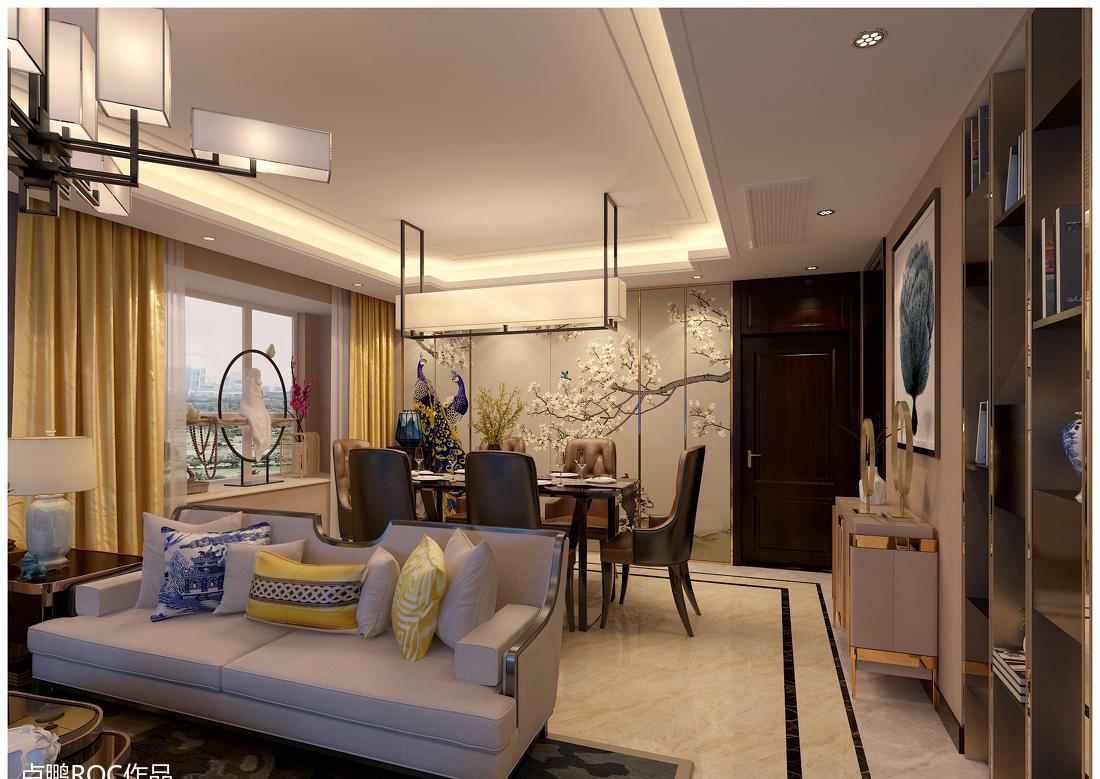 济南卢鹏设计,ROC LU 打造的新中式奢华经典之作-12