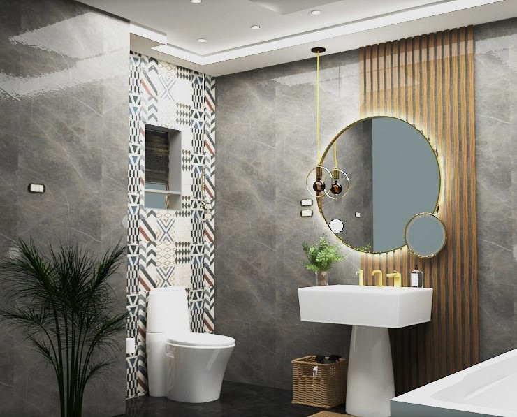 Smouha 公寓时尚浴室设计-3