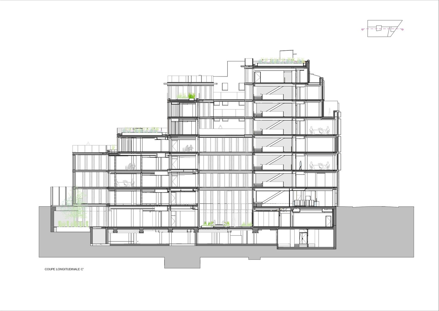 巴黎 Maison Bayard 办公楼丨法国巴黎丨Axel Schoenert Architectes-23