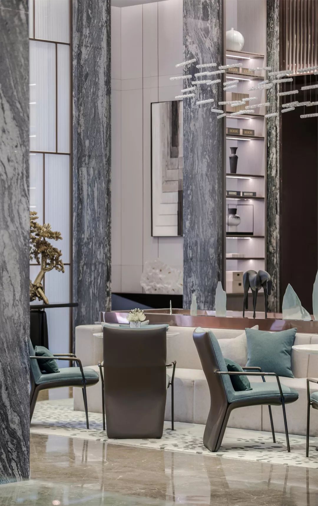 青岛天一仁和宸璟都会售楼处 | 诗意山海,东方美学-24