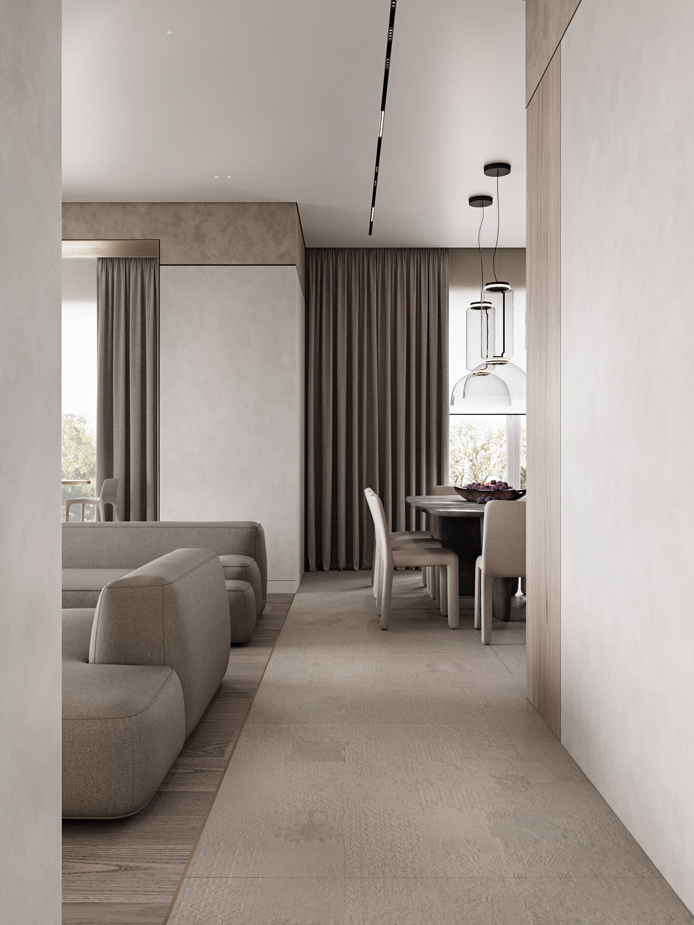 浅灰色系公寓 干净 舒适 大方-0