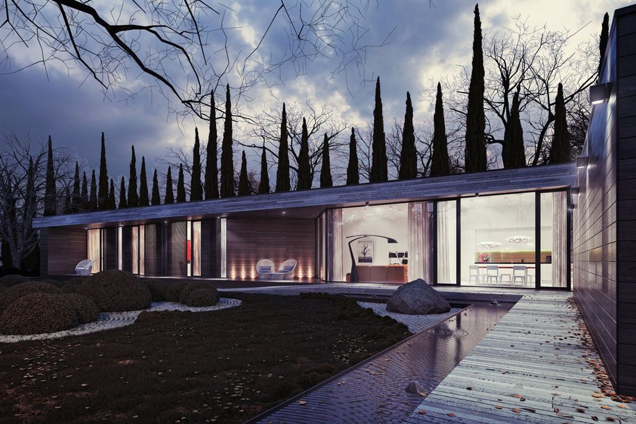 Horizontal House（私人住宅日式庭院）-8