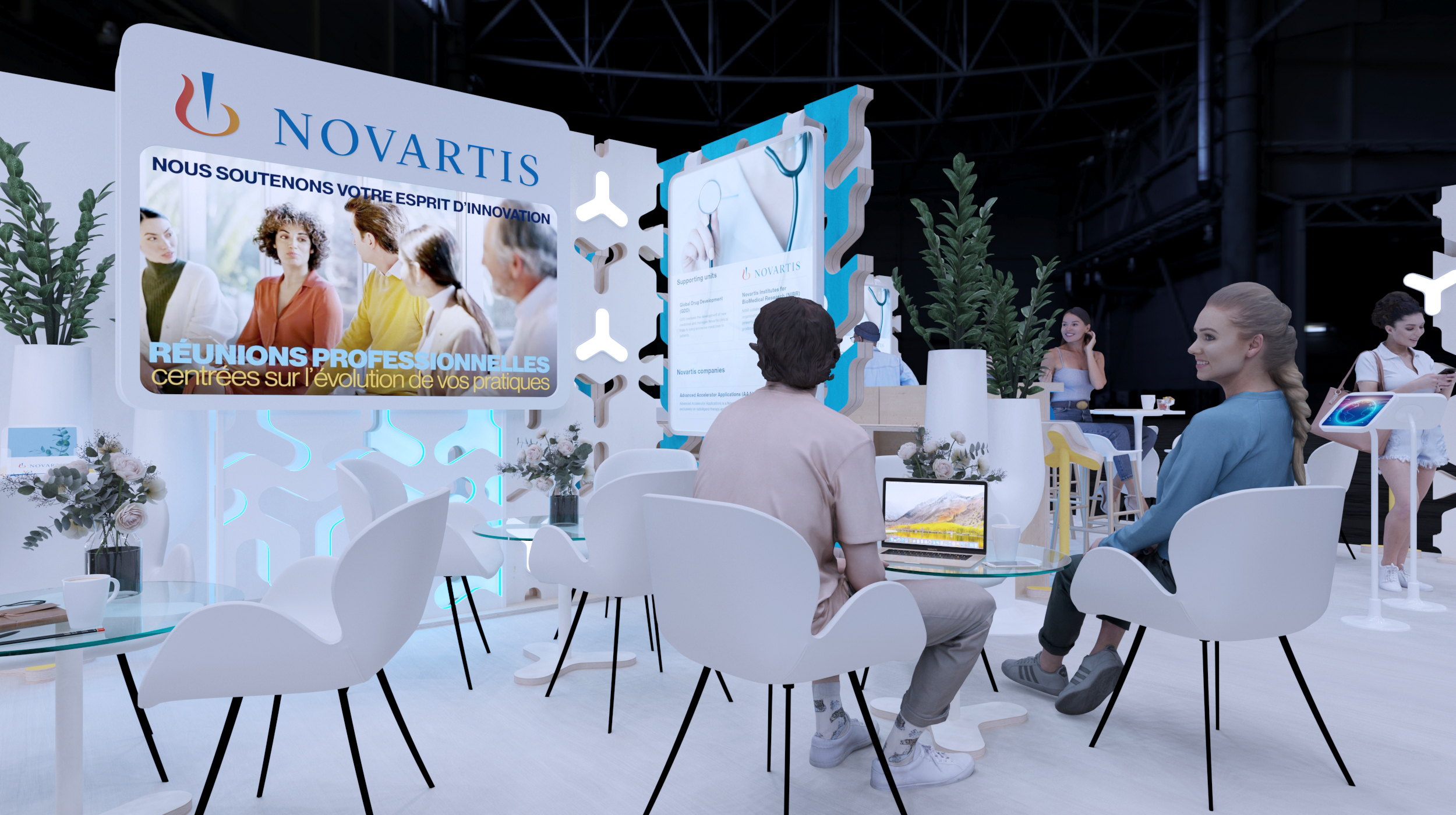 Novartis. Modular exhibition stand, 72 sq.m.-6