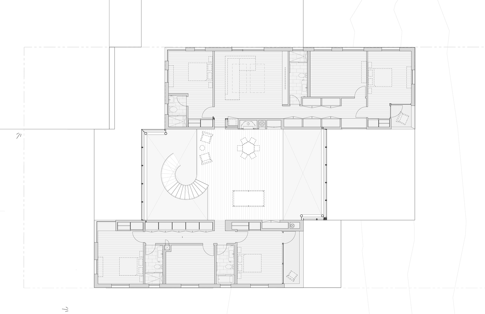 美国普林斯顿 La Clairiere 住宅丨Studio PHH Architects-45