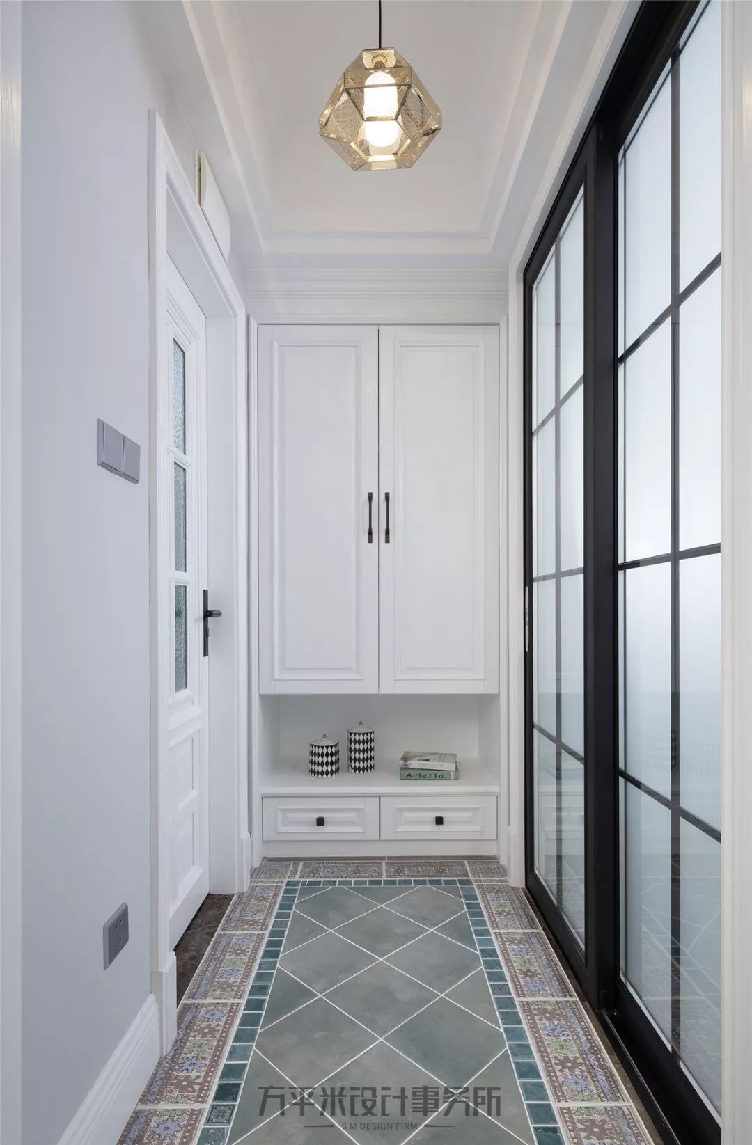 长夏方平米设计,美式平层大宅的优雅色彩碰撞-51