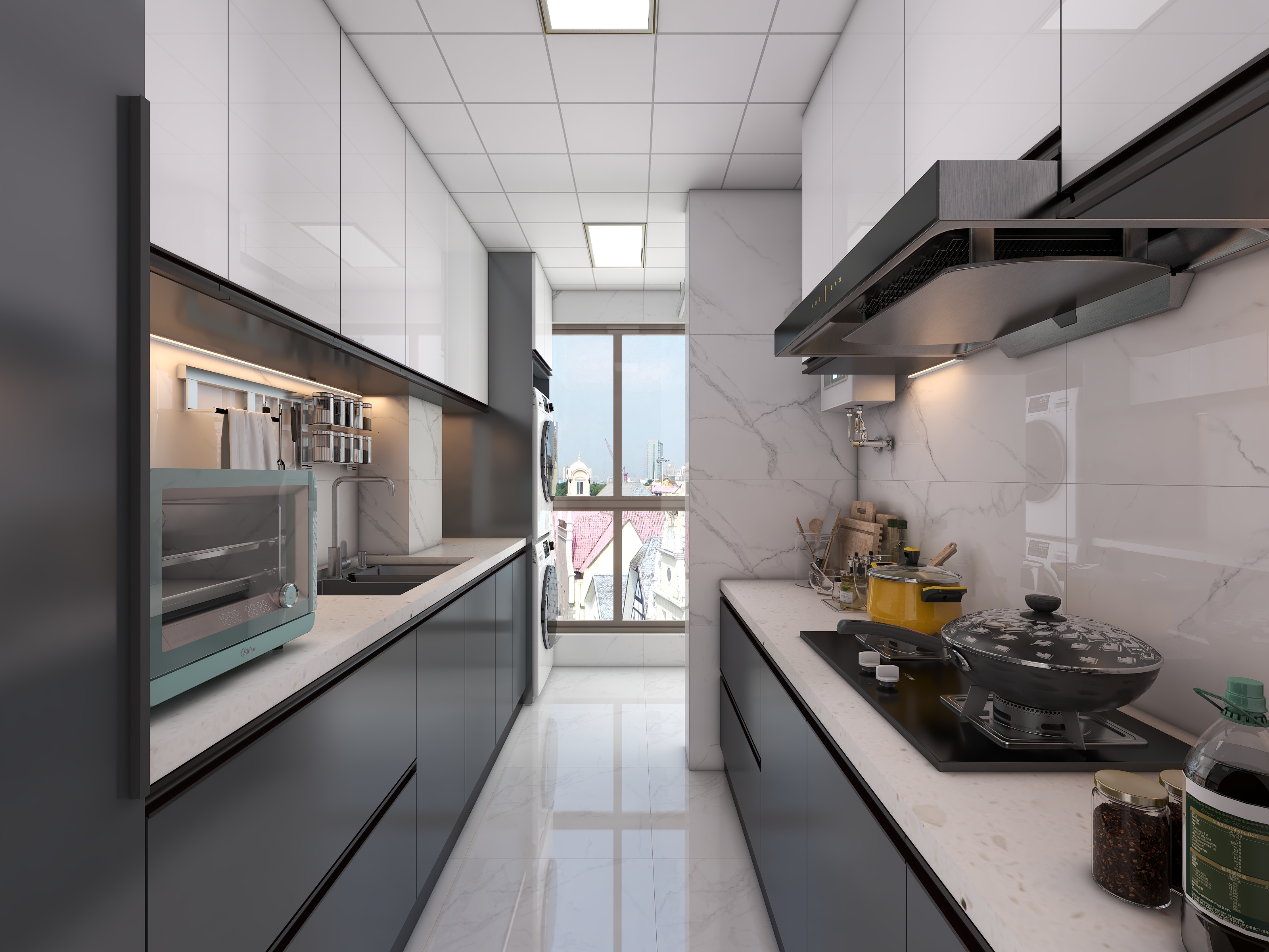 四川成都朗基香颂天府二期（113平方现代简约四居室）-53