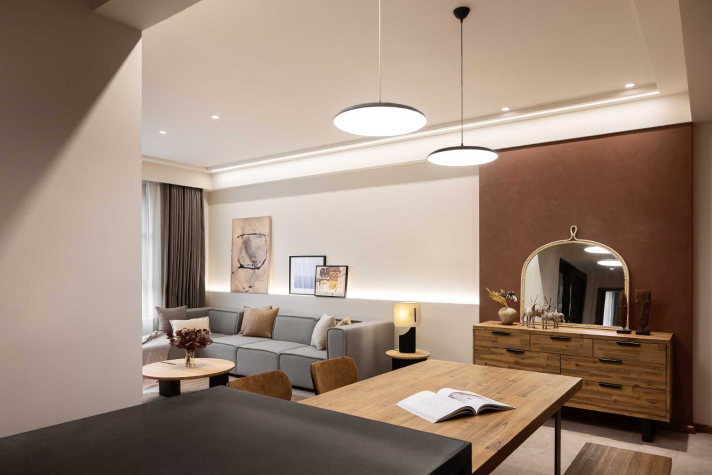 重庆康桥融府 · 侘寂艺术融合的温馨之家丨中国重庆丨重庆微观设计-9