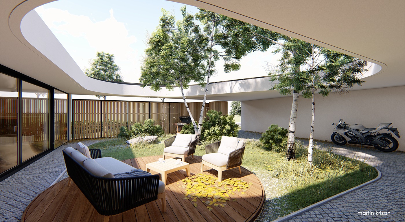 Anastasiya Gushchina丨庭院丨Atrium House-0