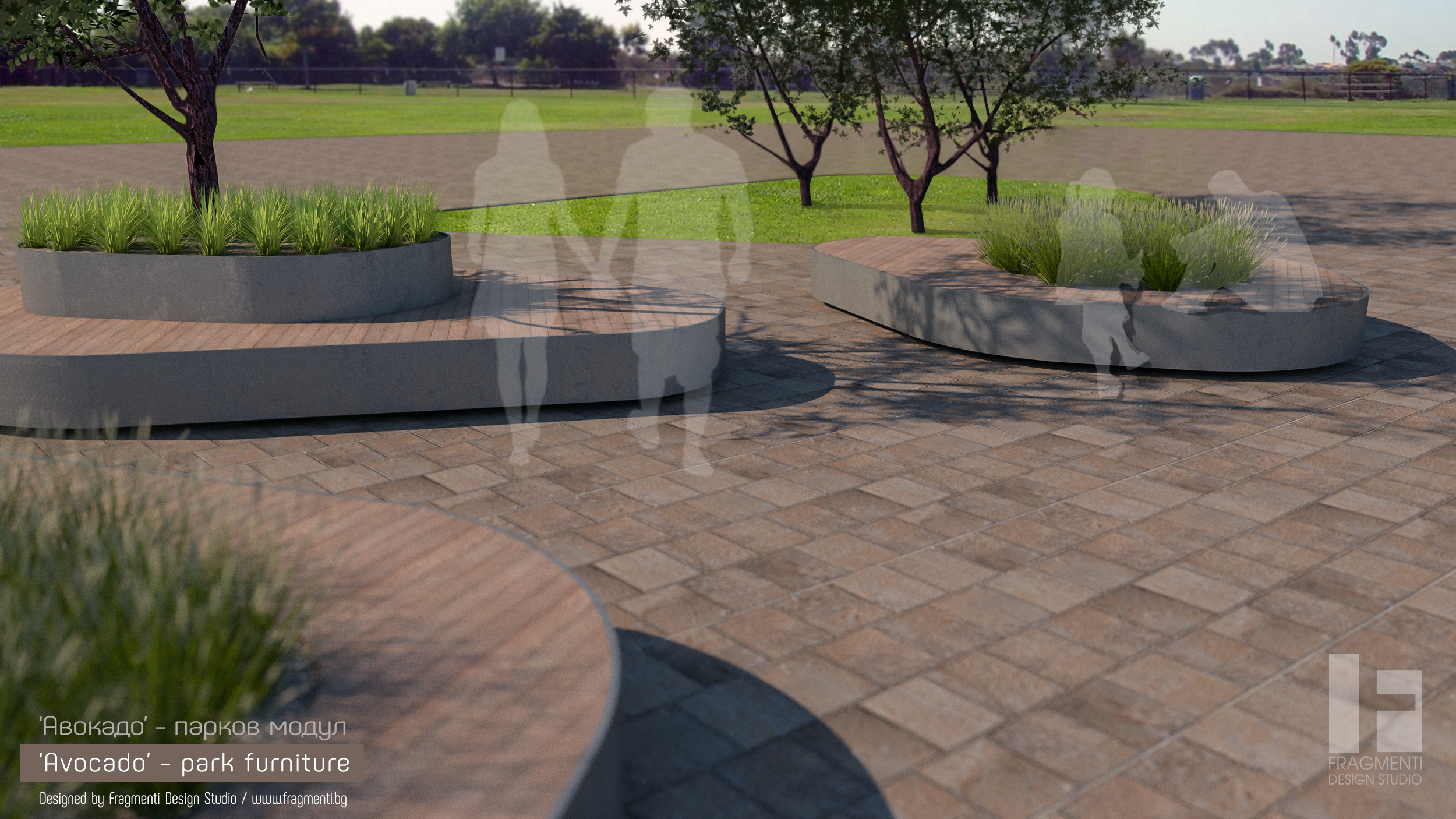 Park bench 'Avocado'-1