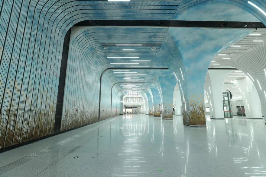 武汉首座四层地铁车站惊艳亮相-57