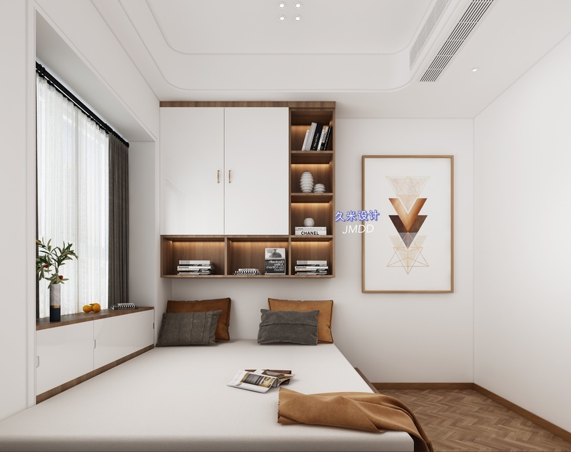 红山公寓65平现代轻奢风，生活死角变收纳空间-9
