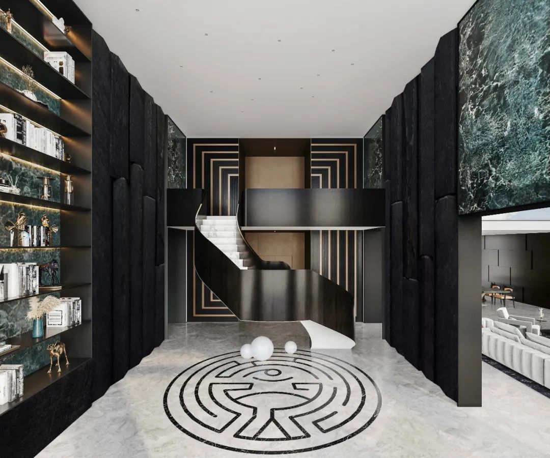 上海 1200㎡大平层,现代与自然完美结合-14