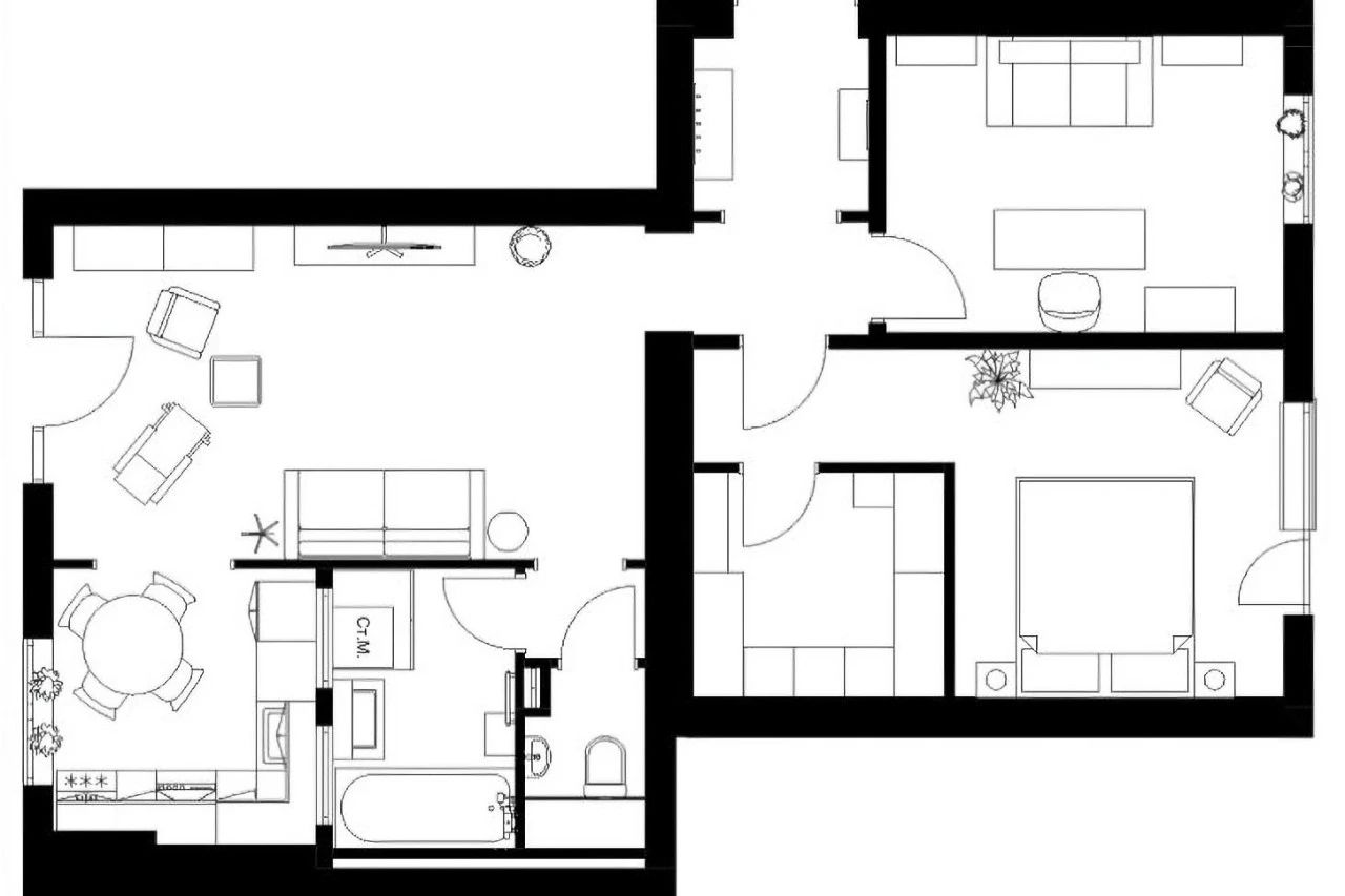 祖母送给孙女的 74㎡老宅更新丨Alisa Kashtanova-5
