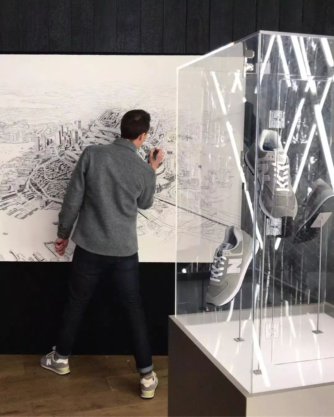 法国艺术家托马斯·达提格斯手绘中国全景建筑,细节震撼!-88