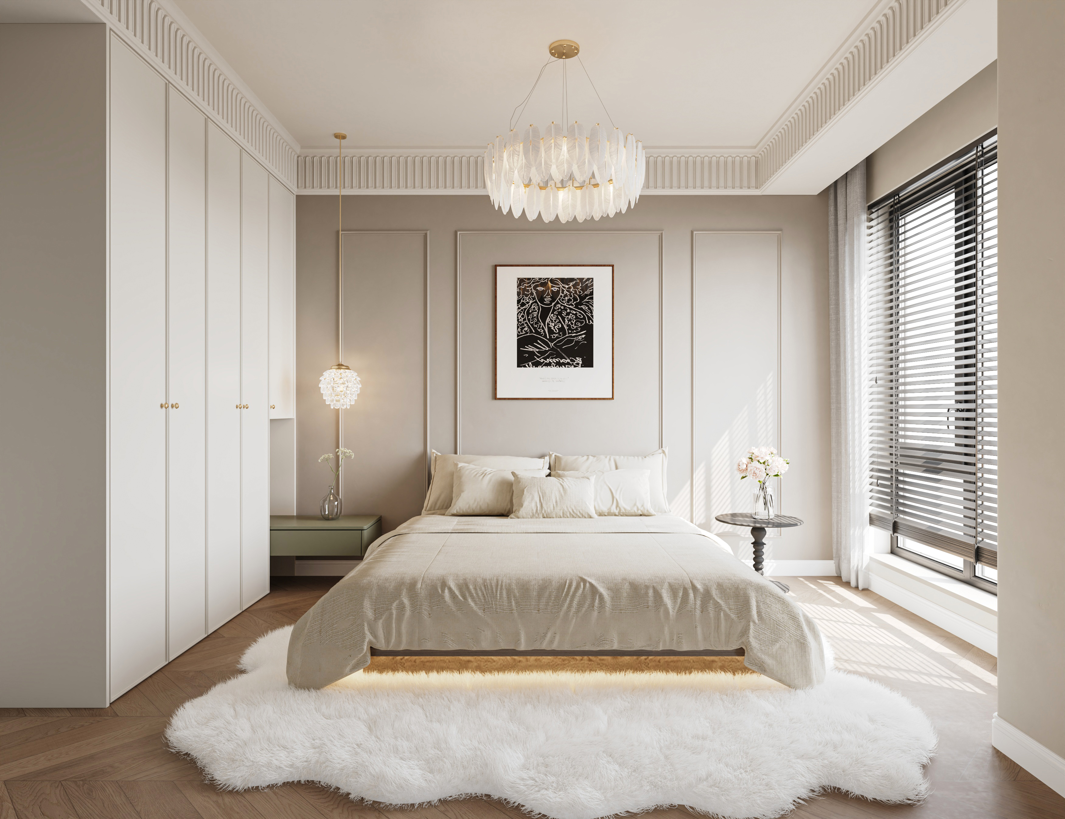 法式现代奶油风室内设计-11