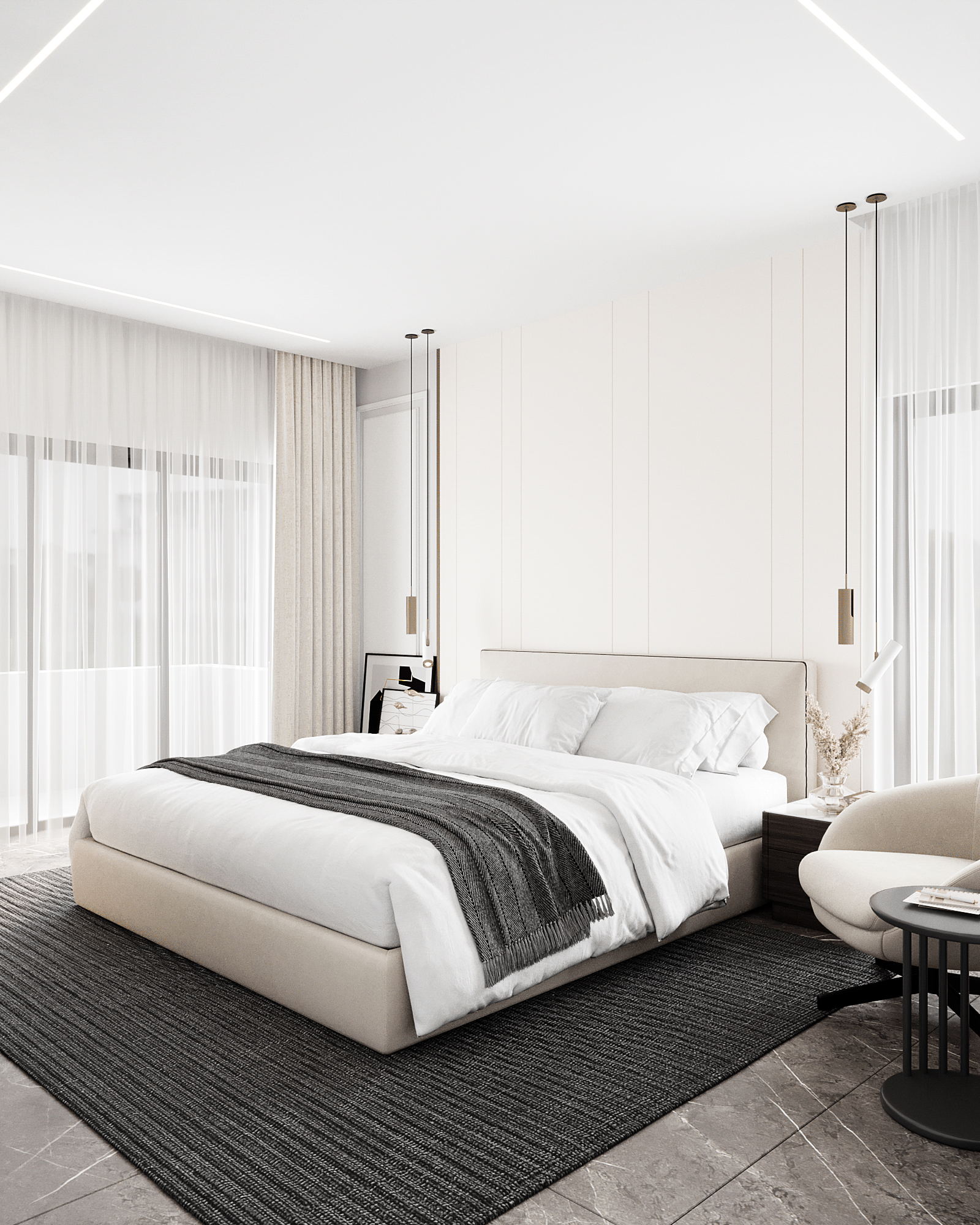 102㎡浅色系住宅设计 超舒适！-12