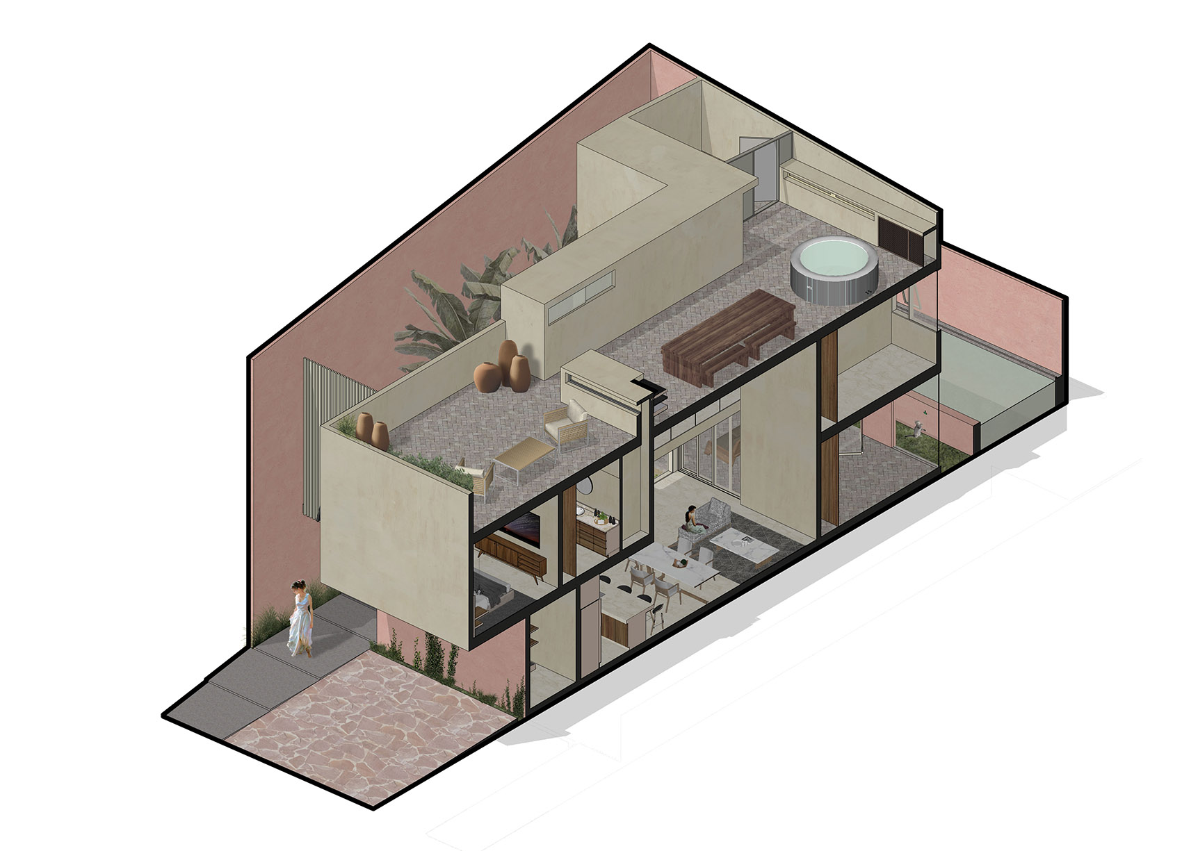 循环再利用的墨西哥Banderas住宅丨Rea Architectural Studio-58