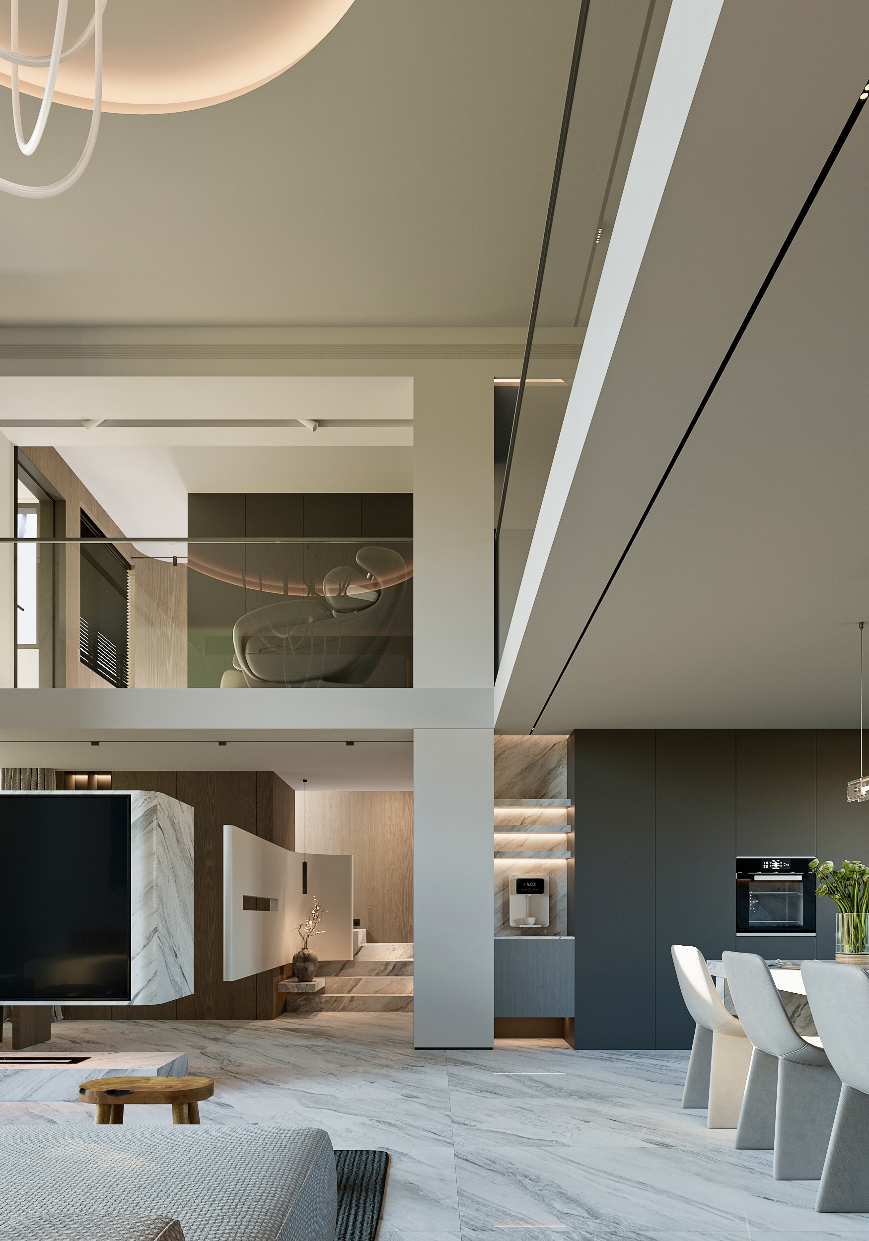 现代意式别墅丨长沙佐尚视觉-5