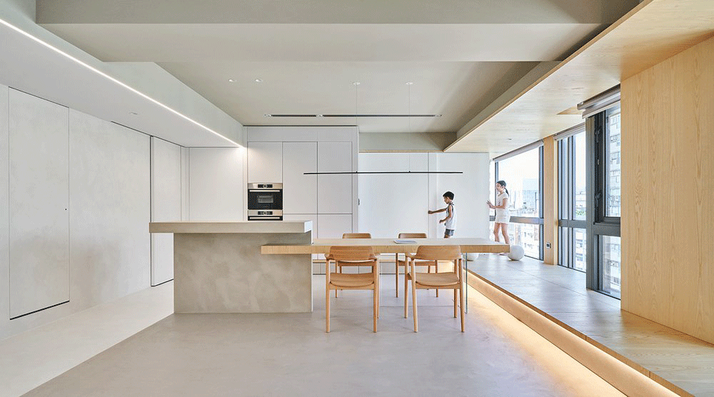 客厅变成大“广场”，139㎡可开可关的超大空间 | 虫点子新作-50