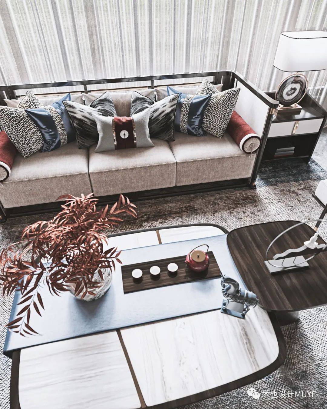 建发央著新中式私宅丨周顺团队-19