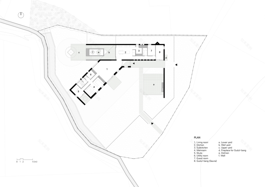 韩国 Goseonggun 传统与现代共融的弯曲住宅丨TURTLE Architects-12