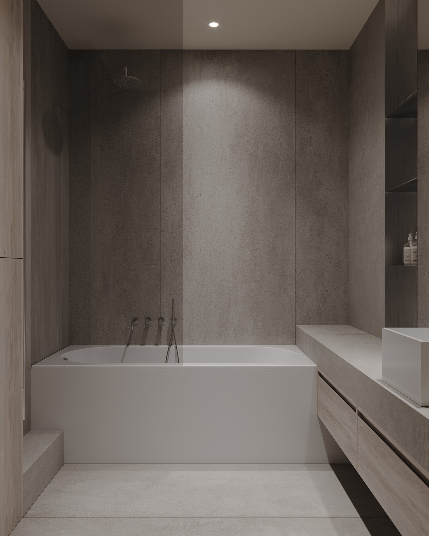 灰色系小空间公寓设计 温润、质朴的美学！-20