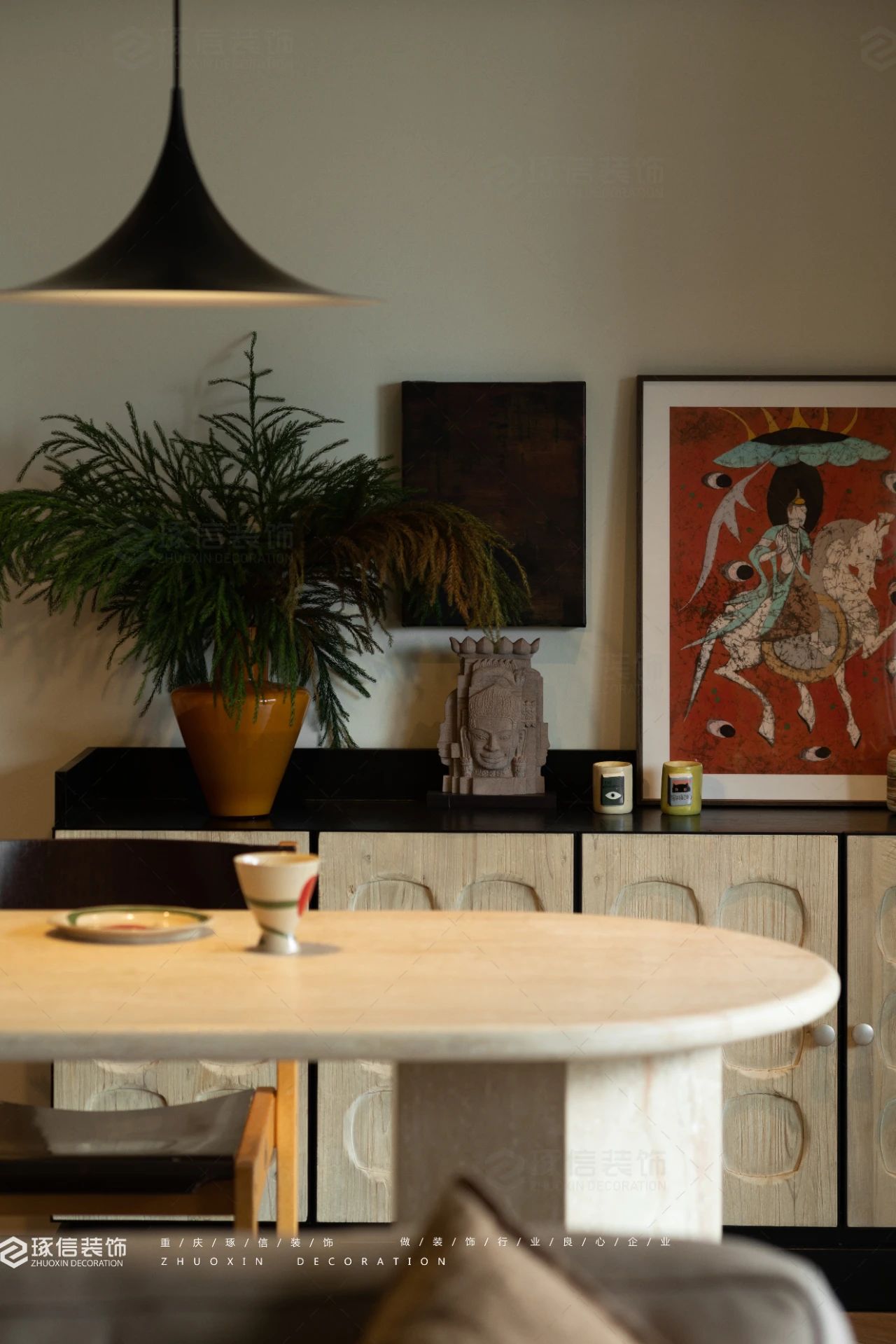 120 平侘寂风家居设计丨琢信装饰-14