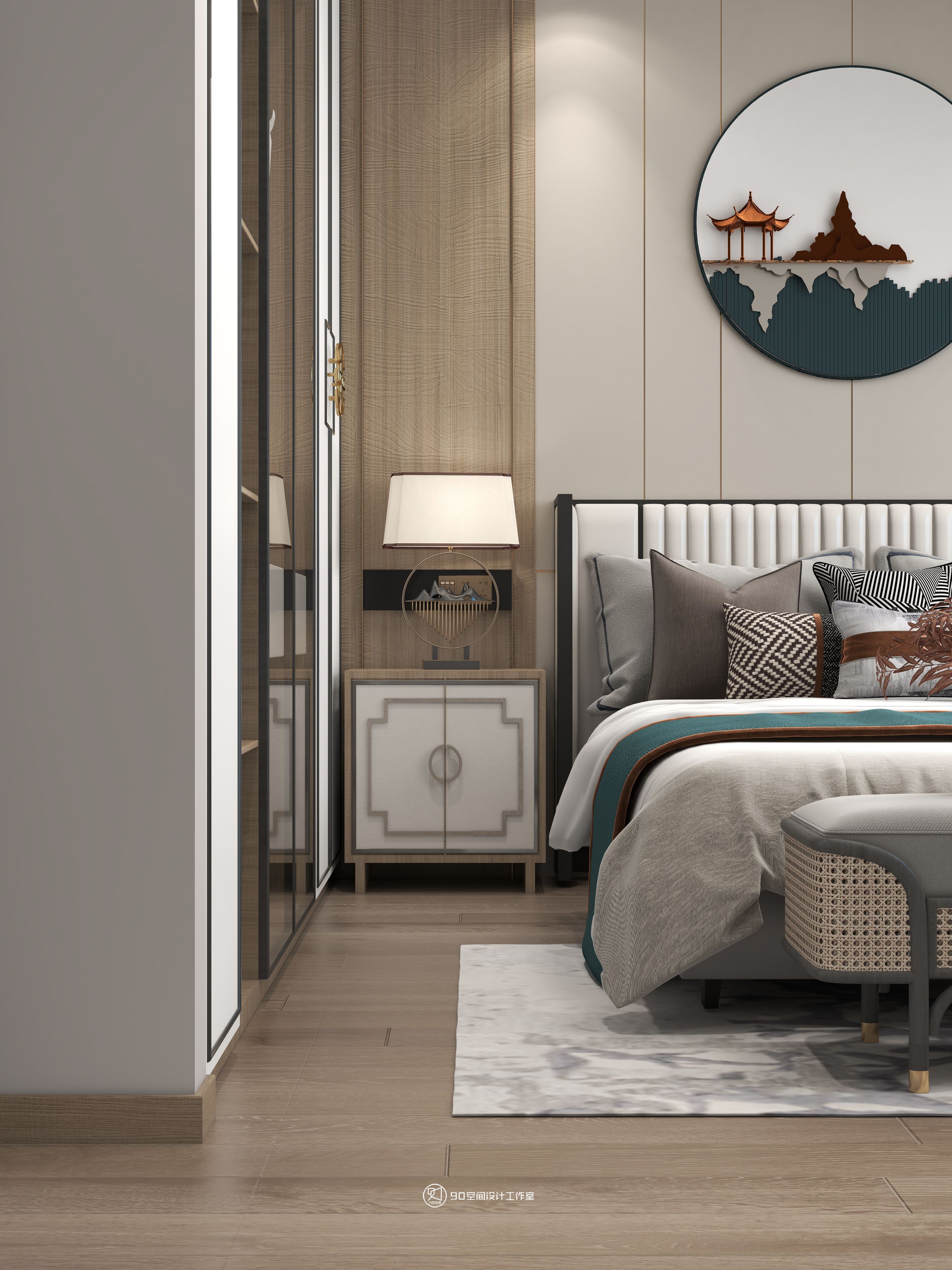 西楼别序新中式风格丨90 空间设计-36