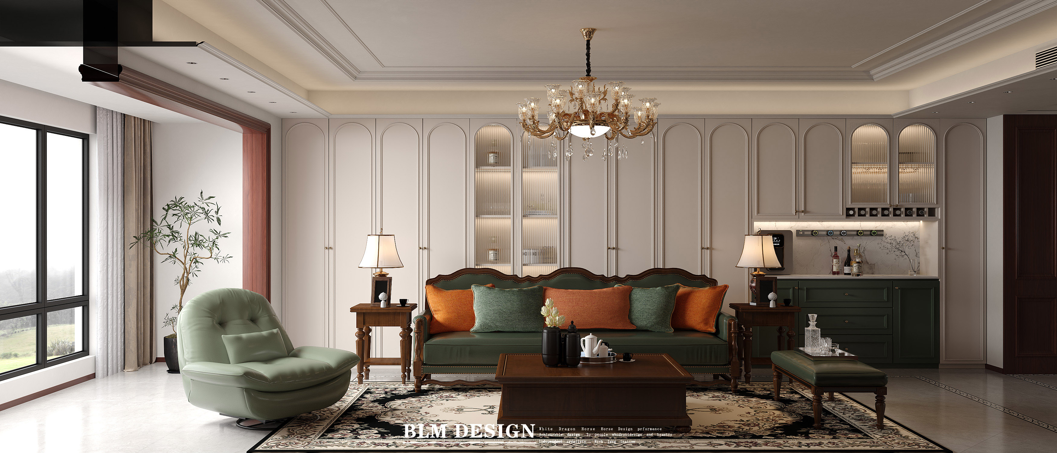 南洋复古家装设计案例-1