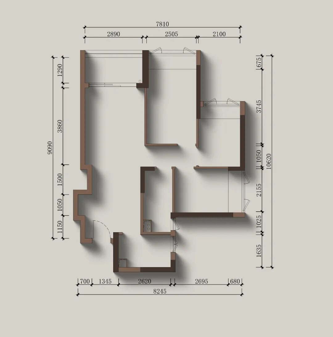 宝安·和荣西湾I76m²复古美拉德风，岛台、衣帽间、浴缸样样俱全-19