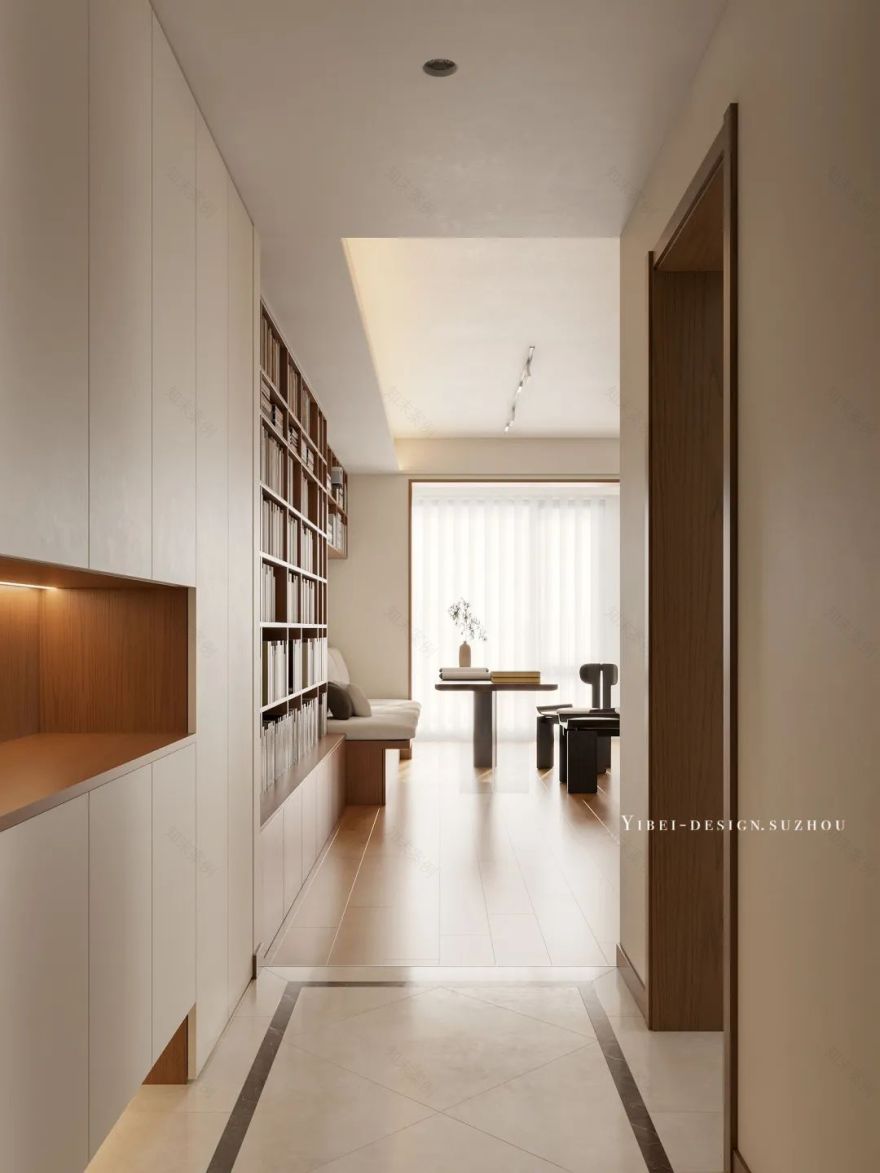 原木之居 · 静谧书香之家丨中国苏州丨YIBEI DESIGN-1