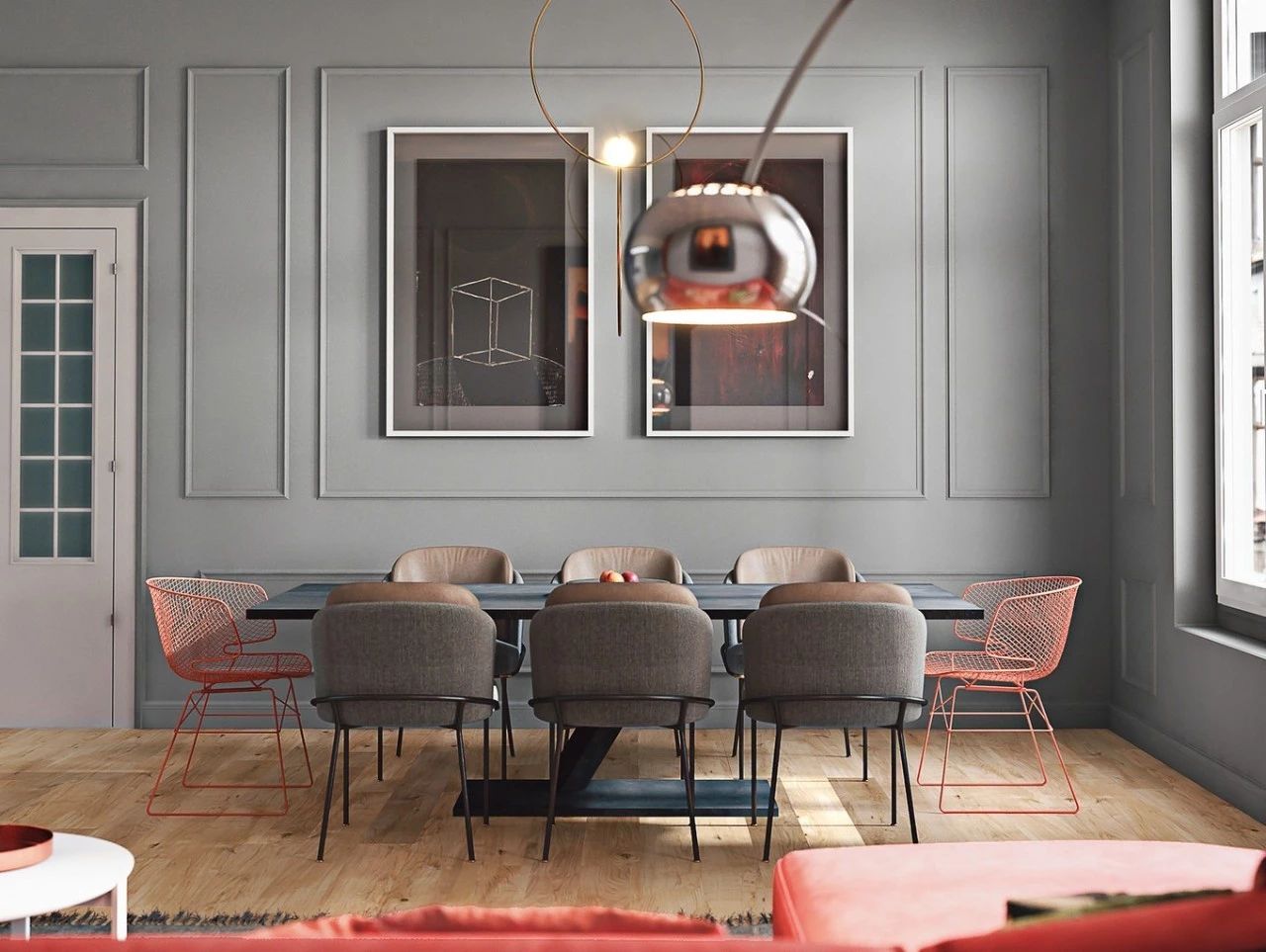 高级灰撞色搭配室内设计-6