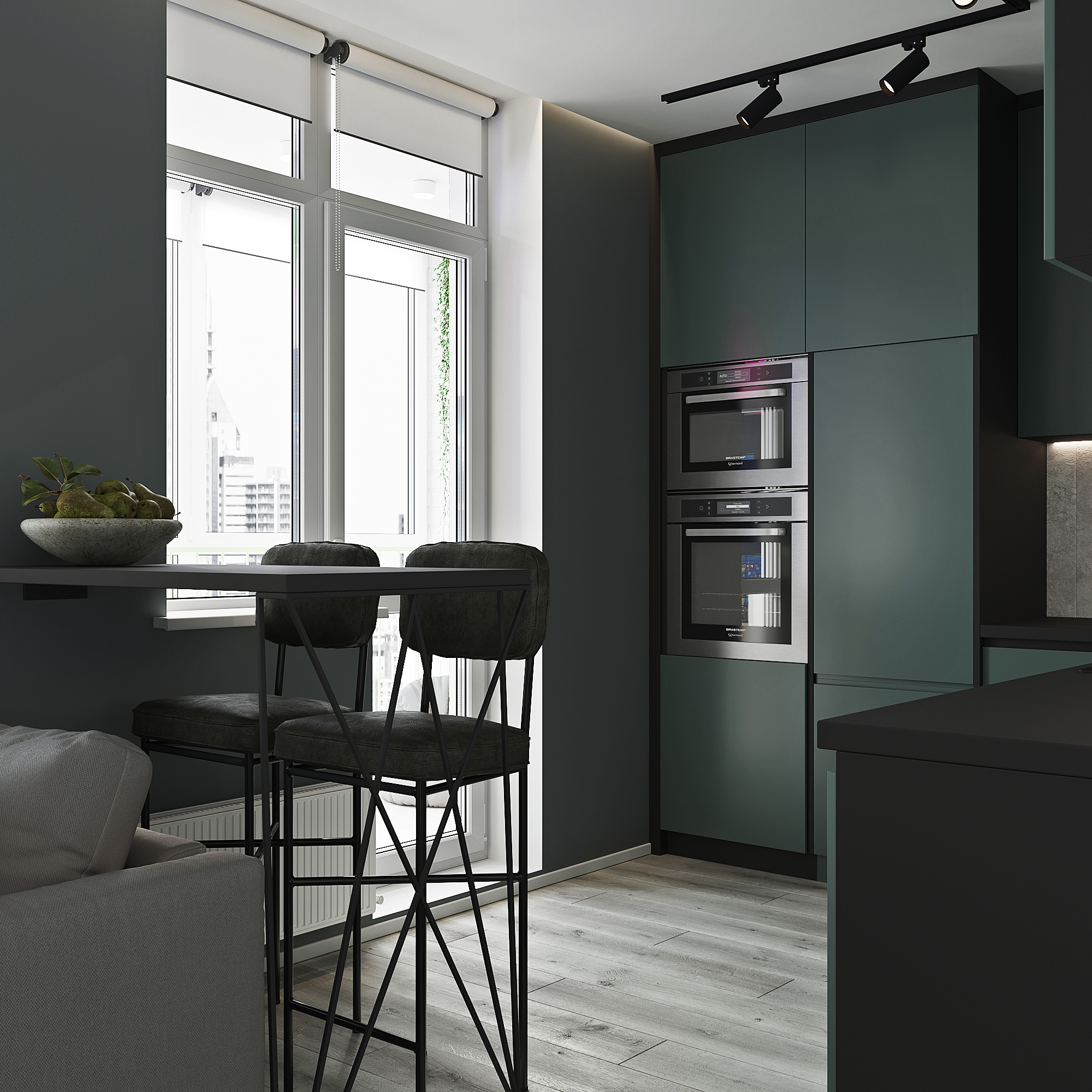 Визуализация кухня-гостиная-5