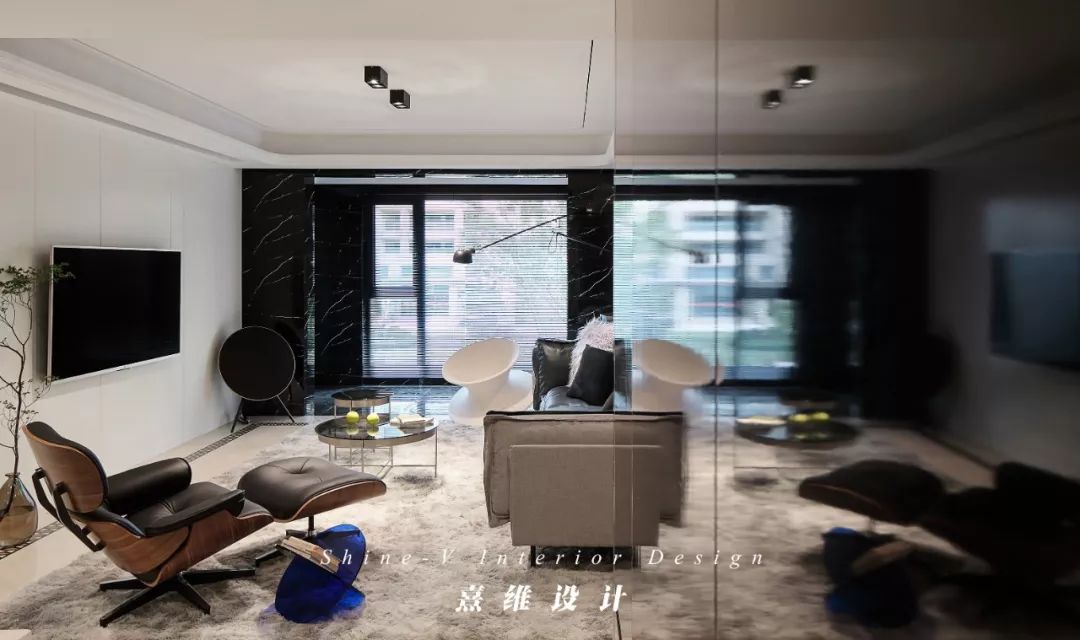 《溯洄》精装房改造 | 黑白灰的现代简约之家-46