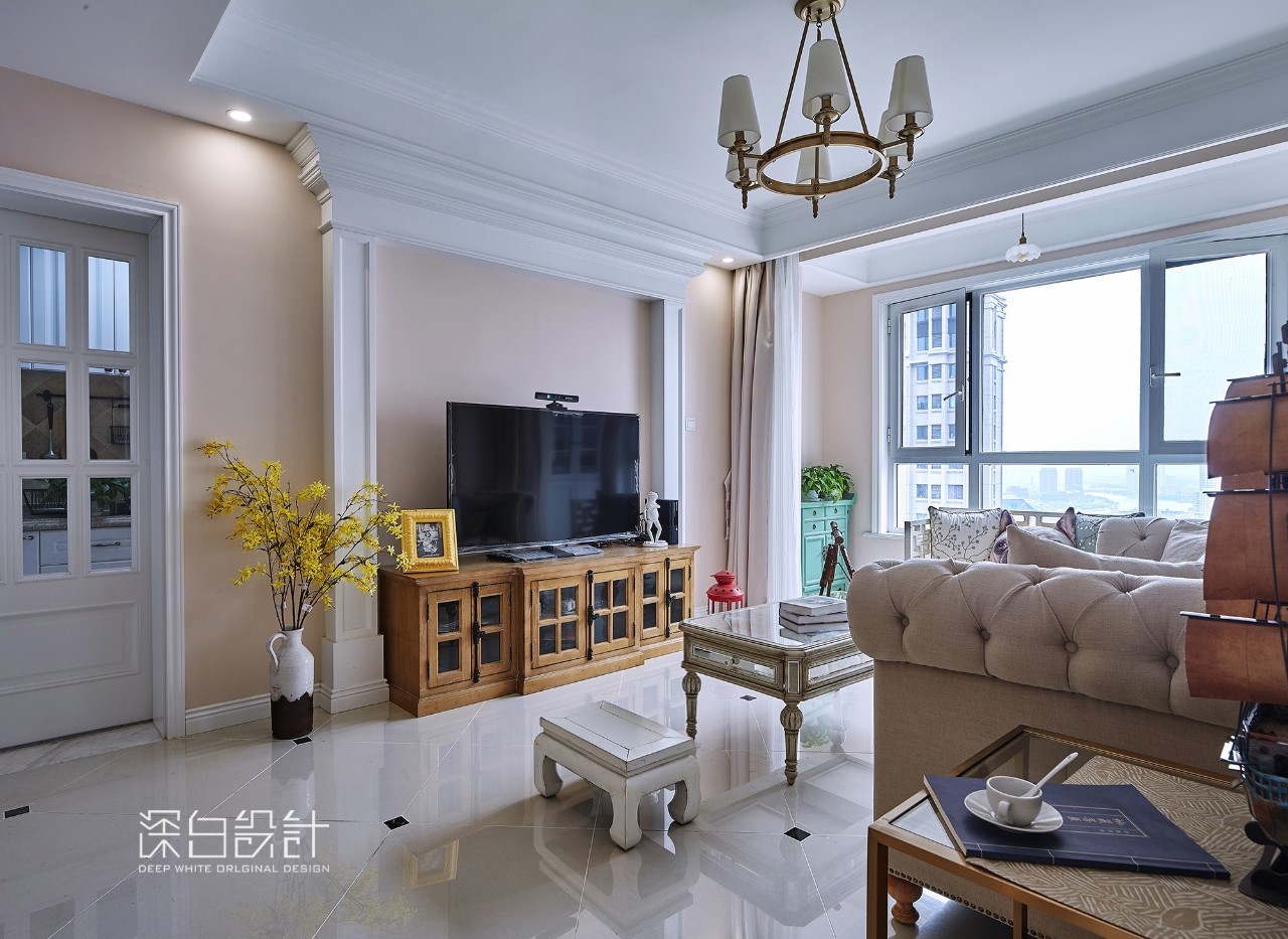 天津 90 平米美式休闲家居设计,浪漫雅致的中西合璧-14