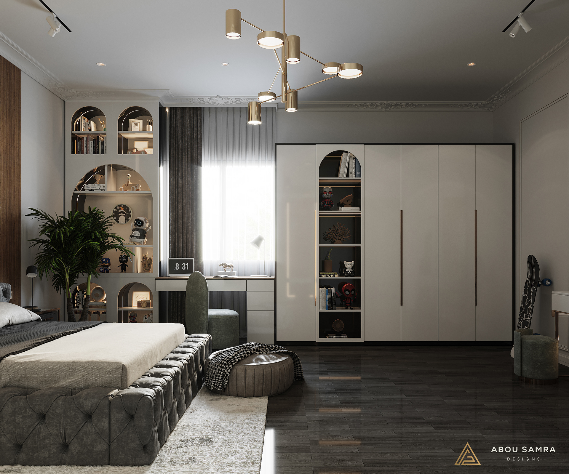 Boy Bedroom 室内设计丨沙特阿拉伯丨Abou Samra Group-9