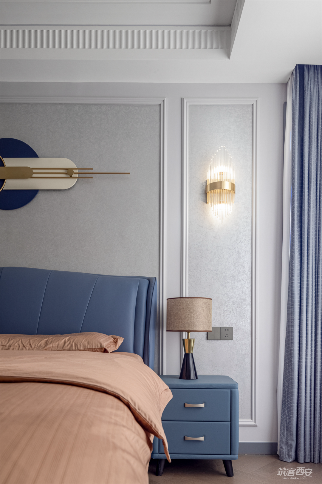 铜川荣耀壹品 · 撞色美式大平层设计丨中国铜川丨力创设计工作室-35