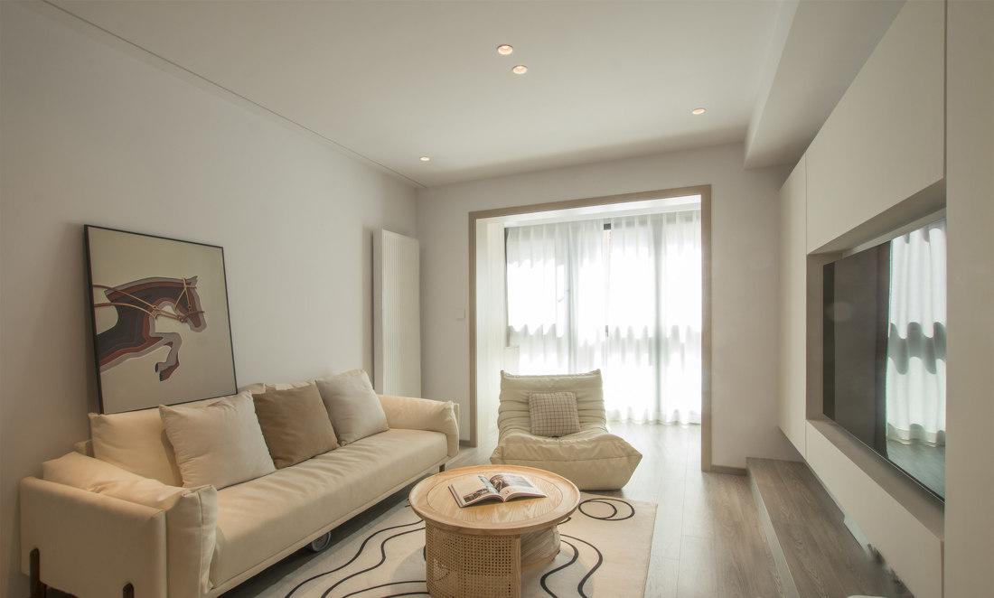 奶白木色极简平层-2