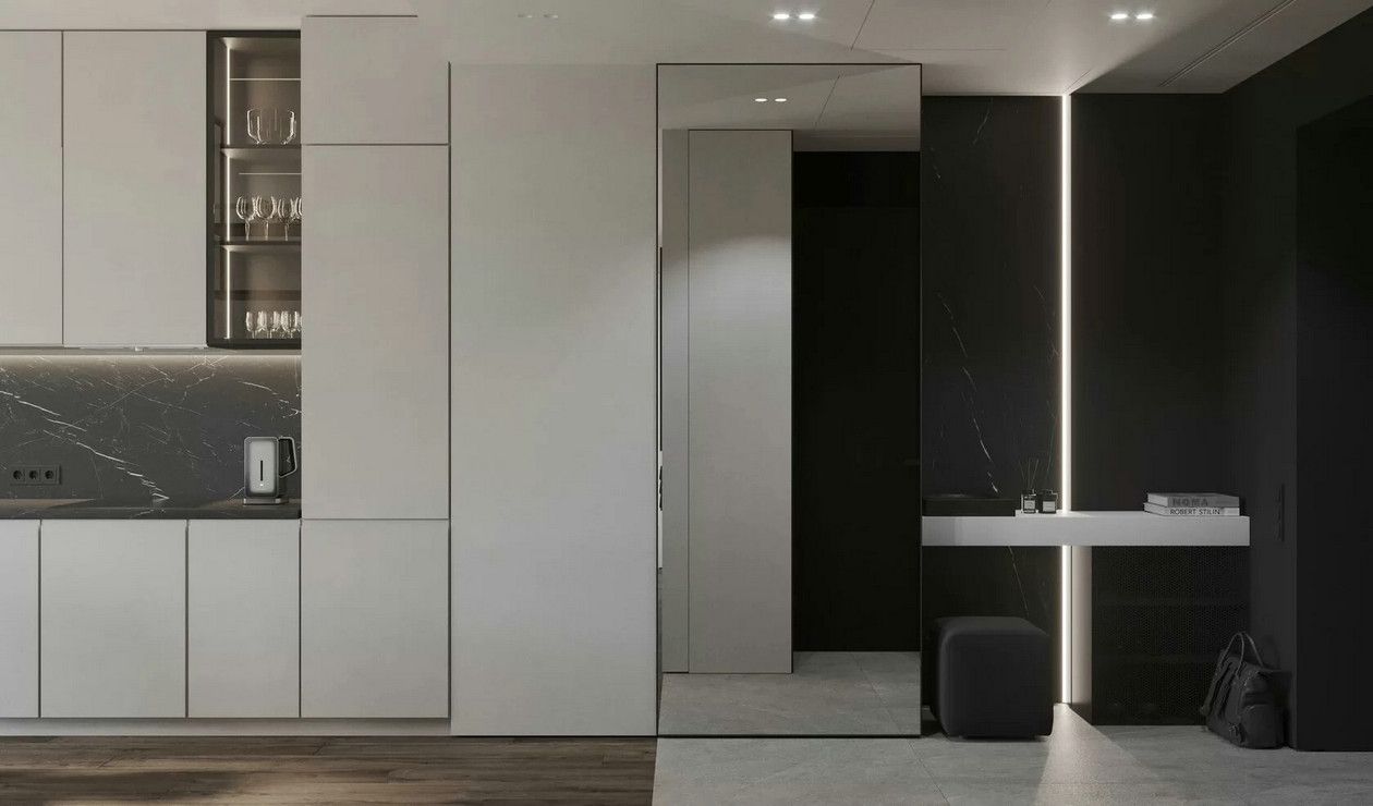 灰色系小空间公寓设计-2