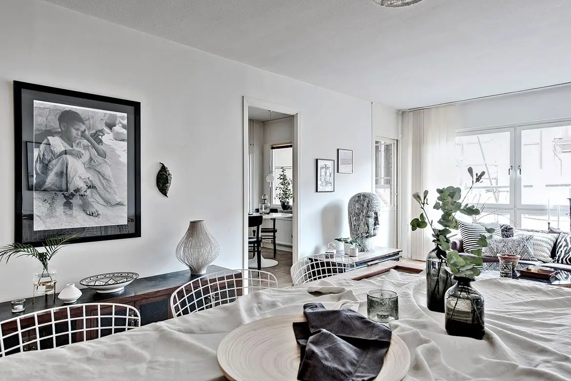 瑞典 72m²禅意家居设计-1